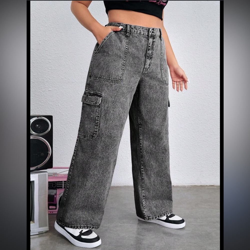 Urban Outfitters Black Straight Leg Jeans